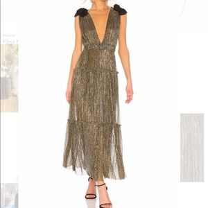 Sabina Musayev Ray Dress in Gold (S)